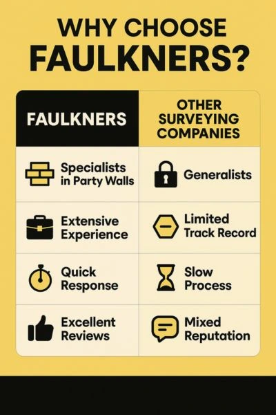 Can I Alter The Party Wall Surveyor? - A Crucial Guide From Faulkner Surveyors 4 Party Wall Mediation {bane} Faulkner Surveyors Brixton Best Surveyor Near me Brixton