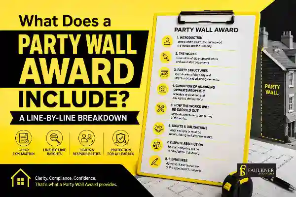 Party Wall Awards Explained Line-by-Line: What Property Owners and Neighbours Need to Know 1 What Does a Party Wall Award Include? A Line-by-Line Breakdown Brixton
